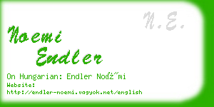 noemi endler business card